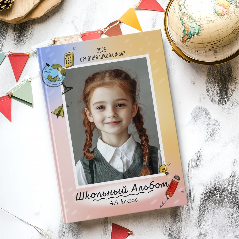 10. Шаблон фотокниги "Карандаш"