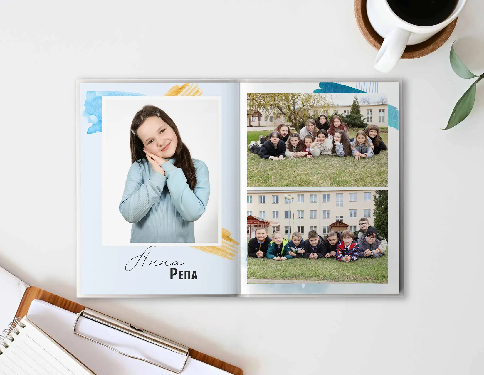 7. Шаблон фотокнига "Акварель"
