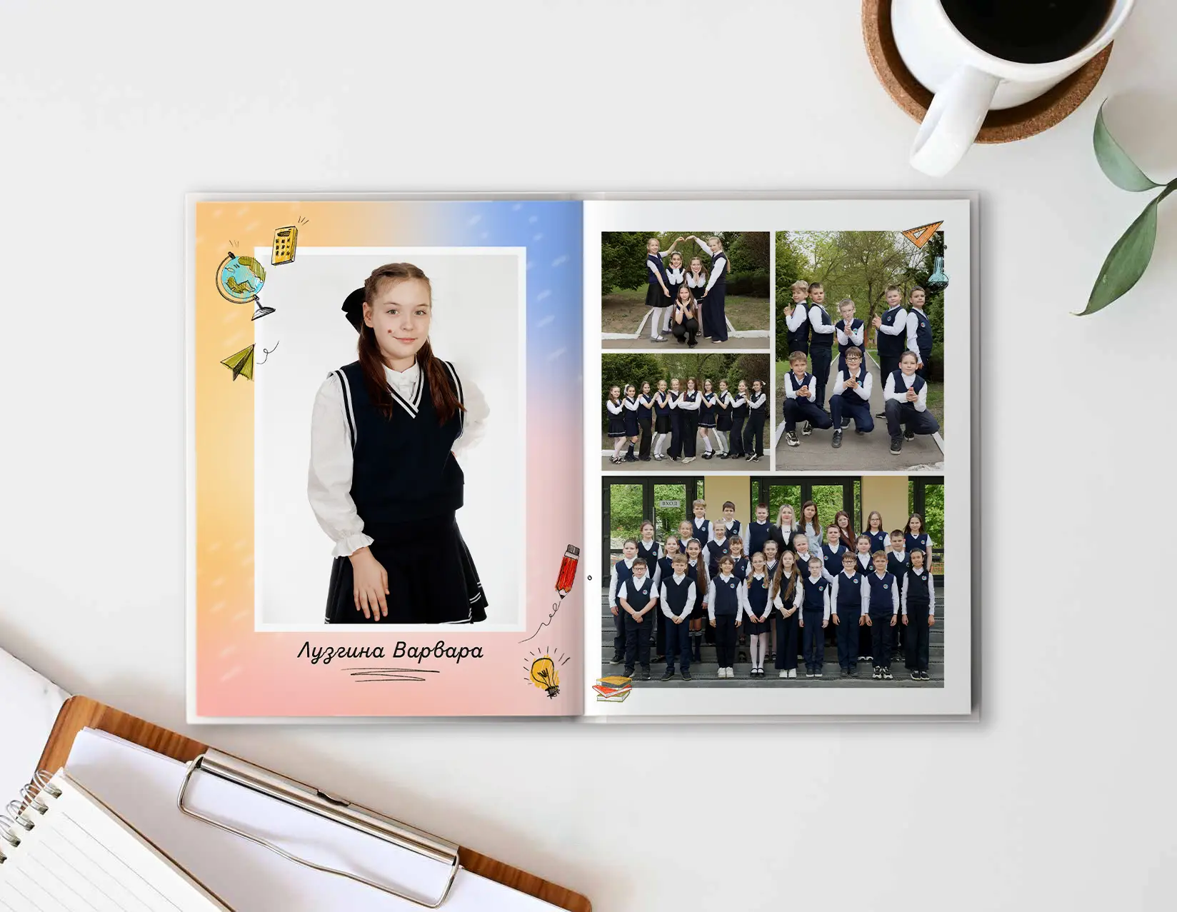 10. Шаблон фотокниги "Карандаш"