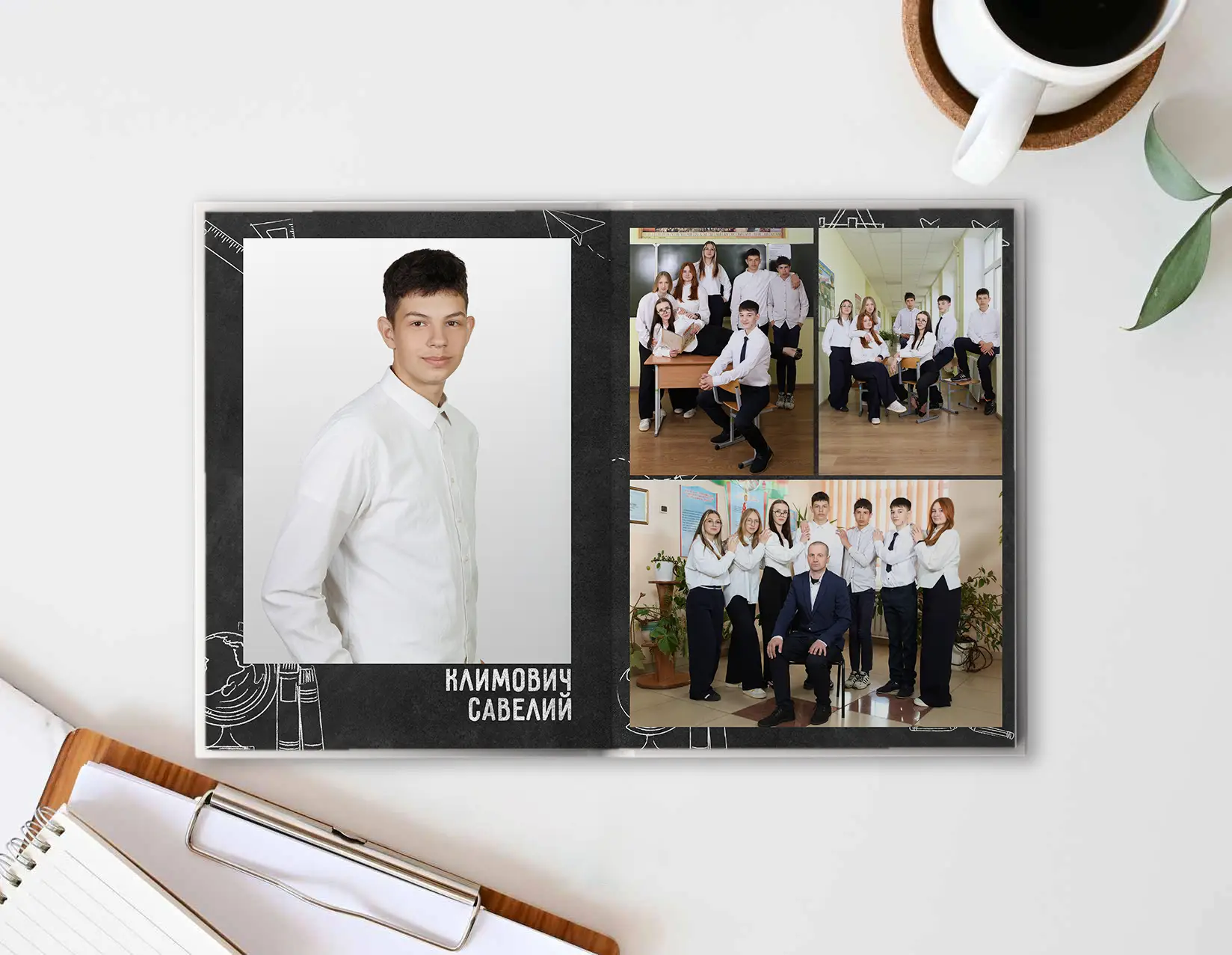 2. Шаблон фотокниги «Blackboard»