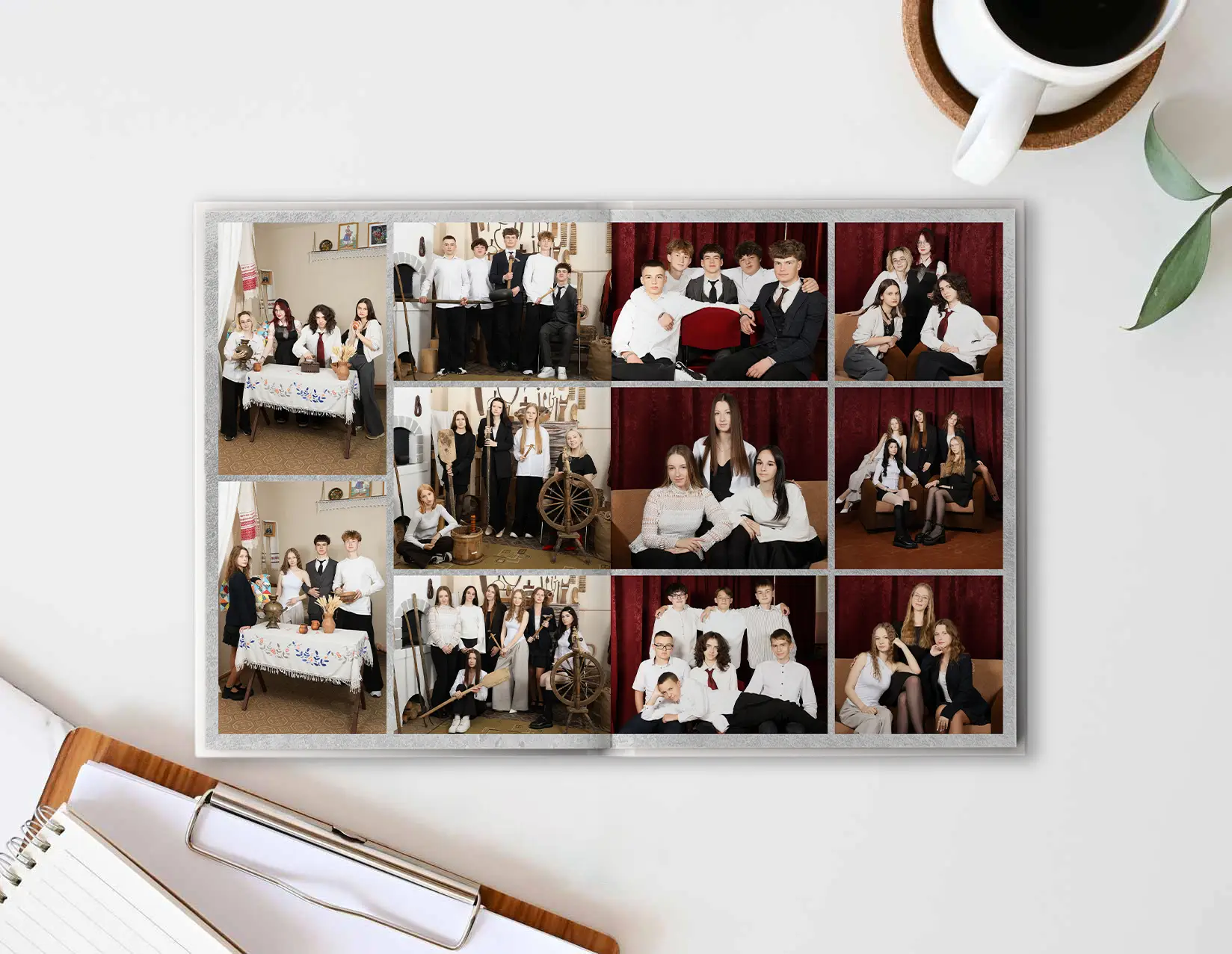 9. Шаблон фотокниги «White Grunge» 