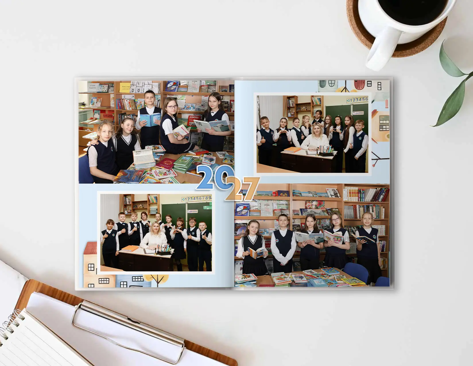9. Шаблон фотокниги "Домики"