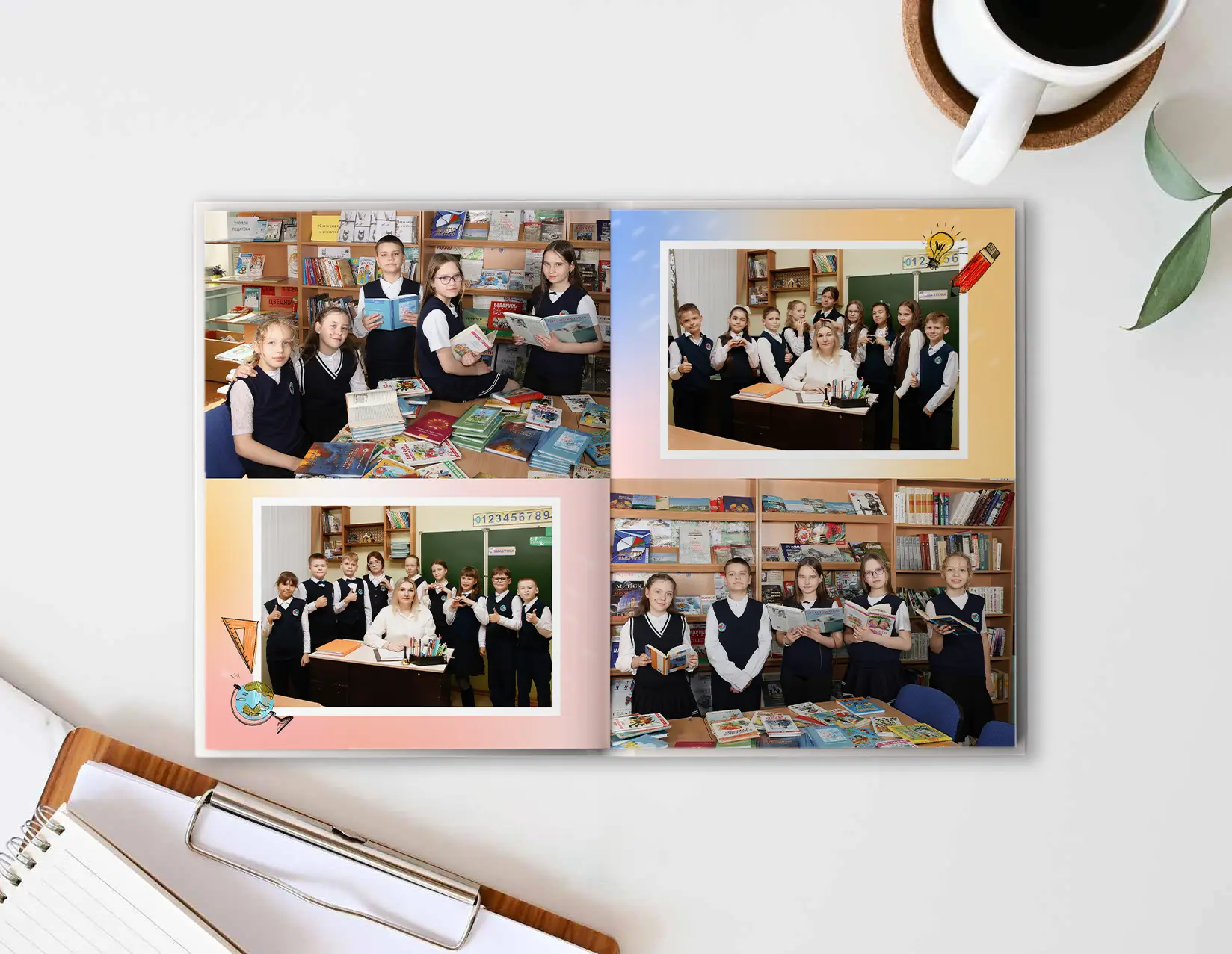 10. Шаблон фотокниги "Карандаш"