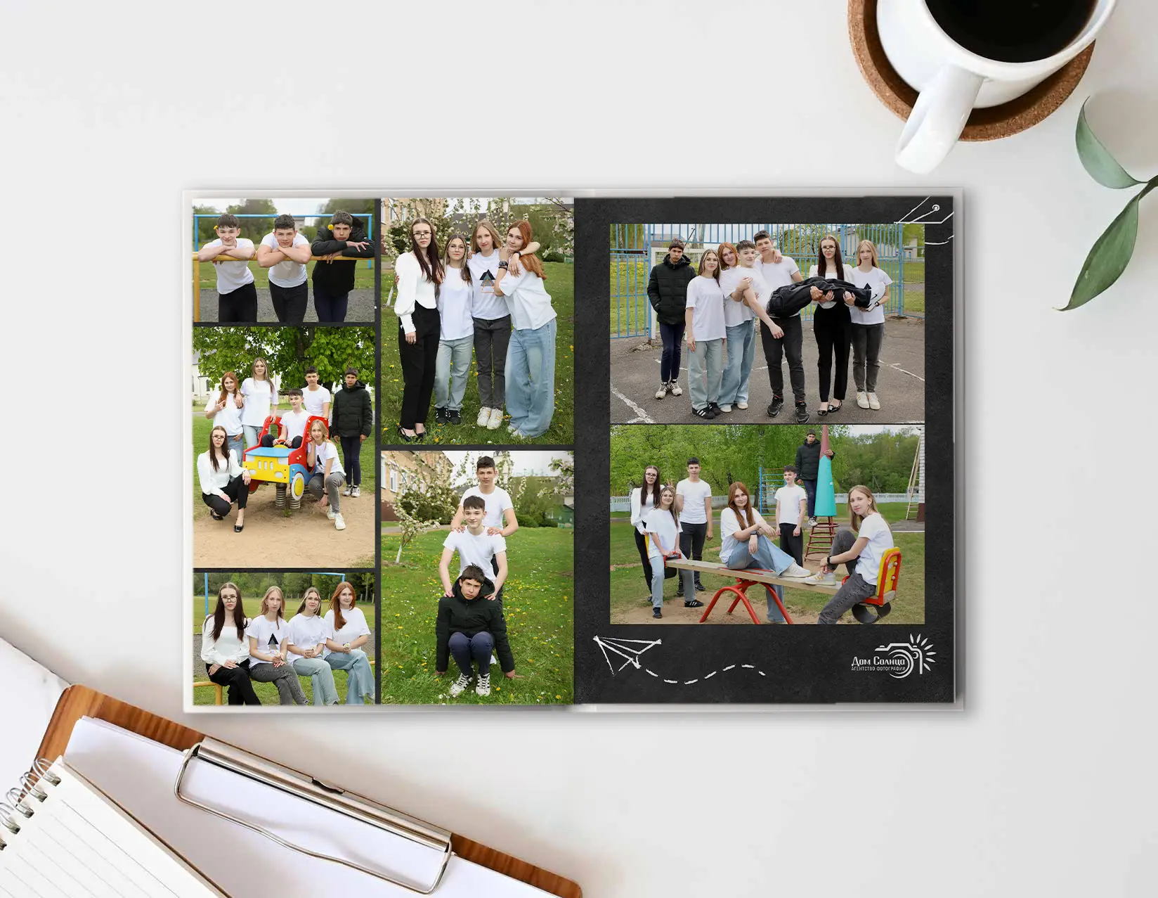 2. Шаблон фотокниги «Blackboard»